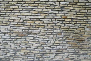 Ściana z cegły z piaskowca